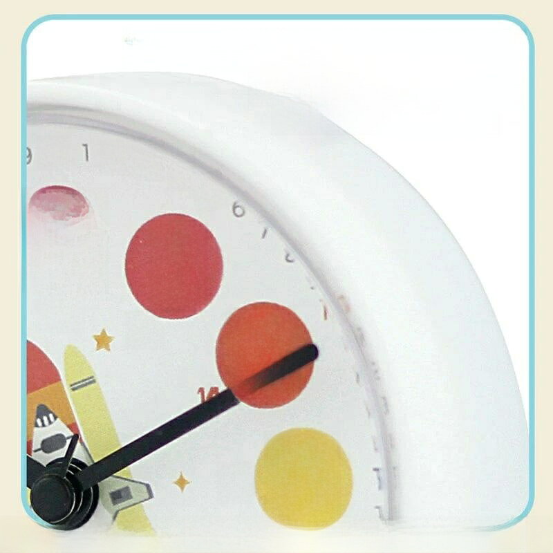 起きられる 子供部屋 置き時計 知育 小学生 入学祝い 静音 目覚まし時計 おし 子ども アラームクロック 男の子 女の子 かわいい [2]