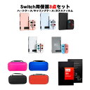 Nintendo Switch 本体ケース 3点セット ハードケース キャリーケース 画面保護フィルム 任天堂スイッチ ニンテンドー ブルーライトカット 分体式...