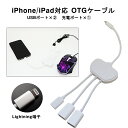 AEgbg ݌ɏi iPhone iPadΉ OTGP[u Lightning d USB2|[g nuP[u zCg