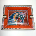 【新品同様】HERMES エルメス Robe du Soir ashtray ローブ・デュ・ソワール アッシュトレイ H311508M 01 灰皿 小物入れ トレー レッド オレンジ 管理番号:9158