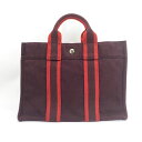 HERMES エルメス フールトゥトートPM トートバッグ キャンバス ボルドー 管理番号:9211
