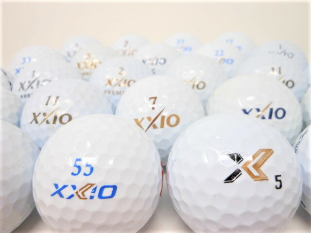 【送料無料 】 ゼクシオ ホワイト系 【24球】 【Bランク】 XXIO ロストボール ゴルフボール 【中古】