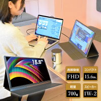 [公式]持ち運べる軽量モニター「Type-Cモバイルディスプレイ15.6」WTCPM156モニター ディスプレイ デュアル モバイル サブ ゲーミング ゲーム nintendo switch ニンテンドー スイッチ