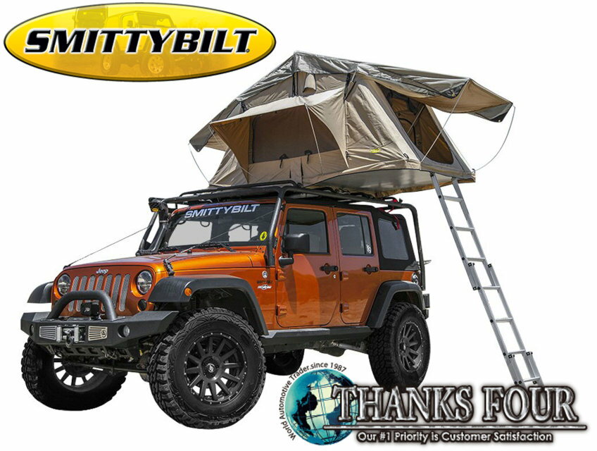 【 汎用 】OVERLANDER TOP TENTオーバーランダーテントルーフテント / ラダーJKラングラー/JLラングラーFJクルーザー【 SMITTY BILT / スミッティビルト 】