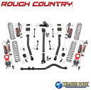 ROUGH COUNTRY ラフカントリー3.5インチリフトアップキット 左ハンドル用VERTEXショック/ロワーコントロールアーム付きJEEP JLラングラー アンリミテッド 4ドア 2018年~