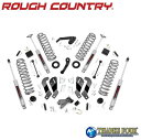 ROUGH COUNTRY ラフカントリー3.5インチリフトアップキット 左ハンドル用プレミアムN3ショック付きJEEP JKラングラー 2ドア 2007年~2018年