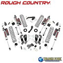 ROUGH COUNTRY ラフカントリー3.5インチリフトアップキット 左ハンドル用VERTEXリザーバーショック付きJEEP JKラングラー アンリミテッド 4ドア 2007年~2018年