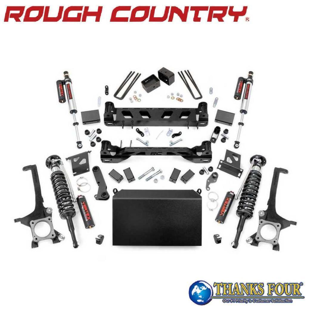 【ROUGH COUNTRY(ラフカントリー)正規輸入総代理店】6インチ リフトアップキット/サスキットコイルオーバー・VERTEXリザーバーショック付きUS TOYOTA Tundra タンドラ 4WD 2007年～2015年