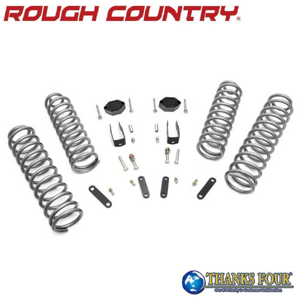 ROUGH COUNTRY ラフカントリー2.5インチリフトアップキット ショック無しJEEP JKラングラー 4ドア 2007年〜2018年