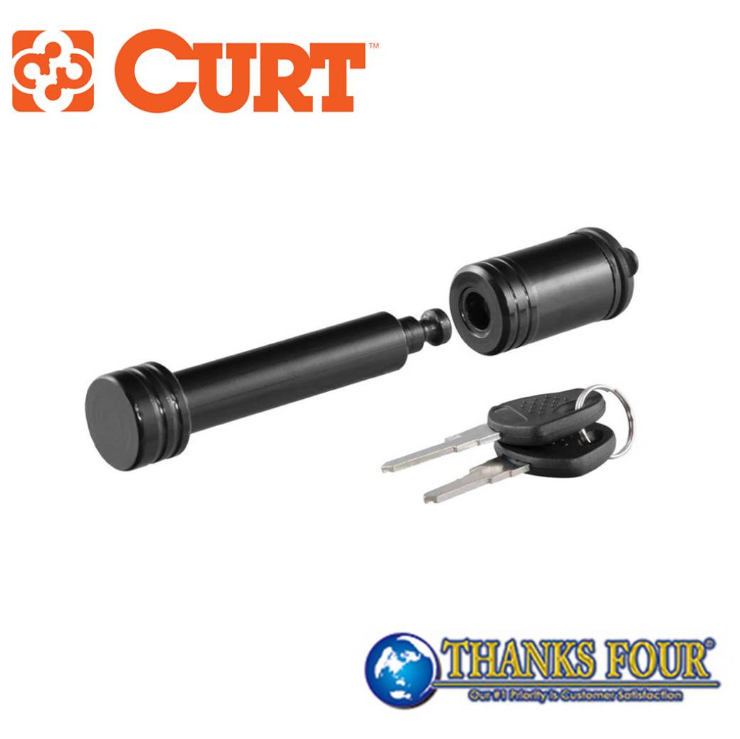 CURT カートヒッチロック / ロックピン / ヒッチピン鍵付き 2インチ角 ブラック 汎用
