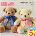 【5月ポイント5倍★要エントリ】 結婚式 両親へプレゼント 赤ちゃん 体重ベア お得2体セット ショコラペア 両親 プレゼント 結婚式 新郎新婦 きょうだい 双...