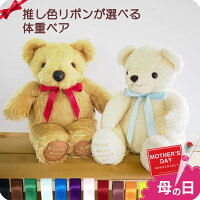 4/30月末SALE！Wエントリ＆RカードdeP6倍+クーポン 推し色リボン 体重ベア 【スタ...