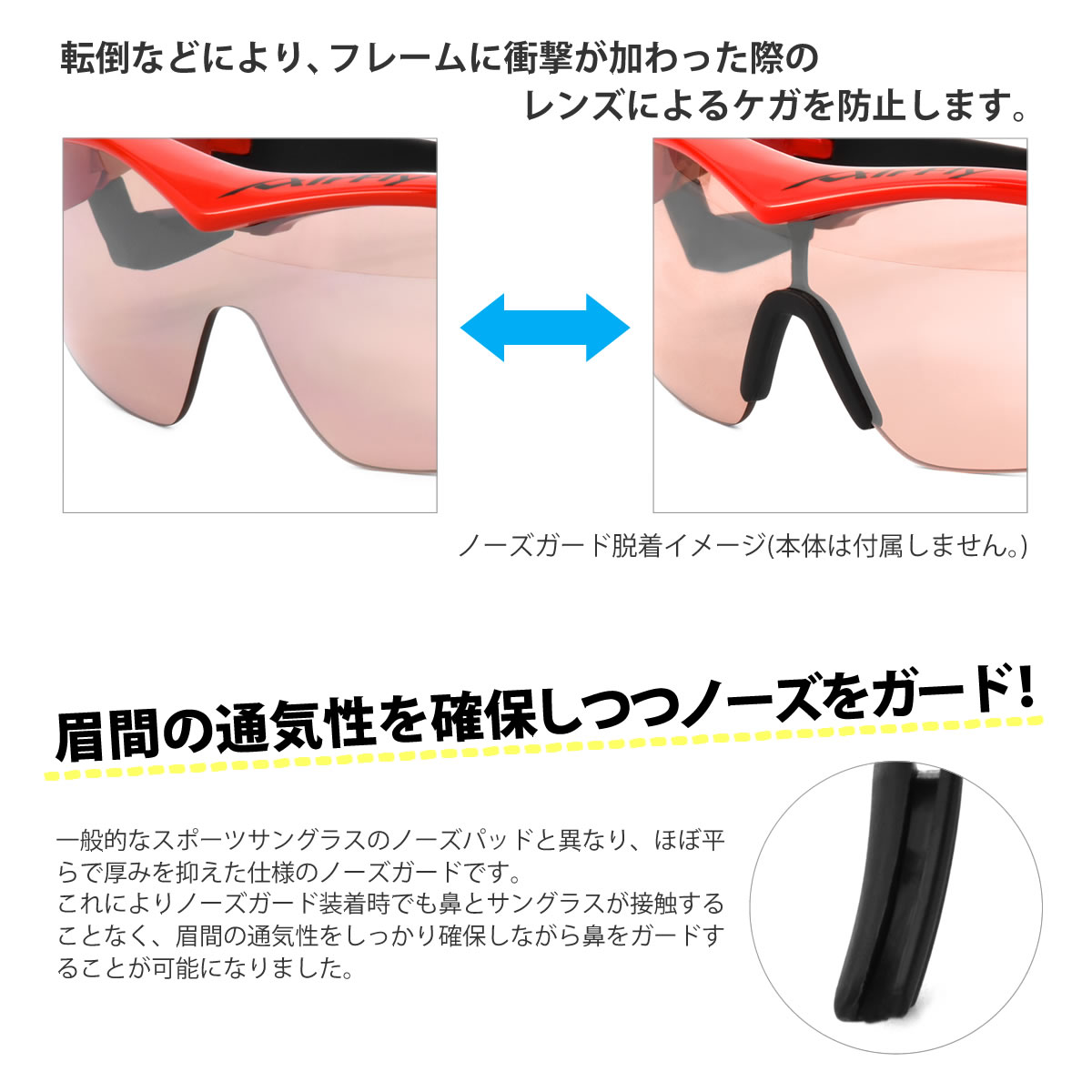 【ネコポス：個数制限なし】 AirFly エアフライ AF201 NOSEGUARD AF201専用 ノーズ...