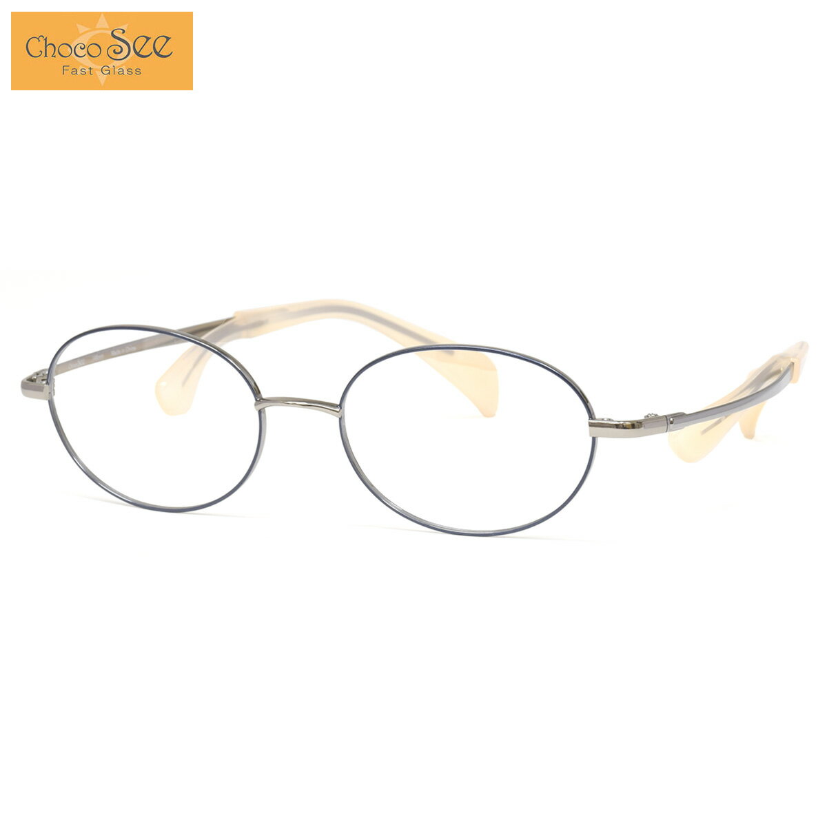 Sunglasses - ちょこシー FG24519 BL 49 メガネ Choco See 鼻に跡がつかないメガネ 鼻パッドなし シャルマン CHARMANT レディース