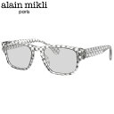 アランミクリ A03518 002 52 メガネ alain mikli ダミエ 市松模様 ユニバーサルフィット hand made in ITALY イタリア...