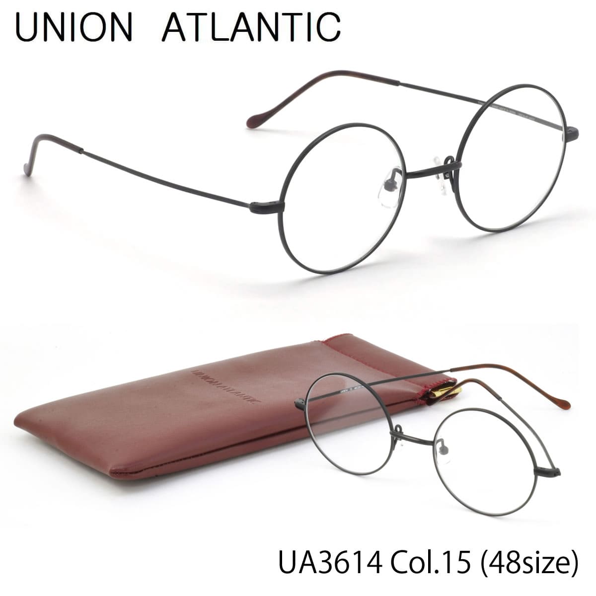 ユニオンアトランティック UNION ATLANTIC メガネ UA3614 15 48サイズ 日本製 丸メガネ AMIPARIS UNIONATLANTIC メンズ レディース