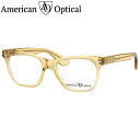 アメリカンオプティカル Saratoga-F C2 YellowCrystal 52 メガネ American Optical AO サラトガ 復刻 クリアイエ...
