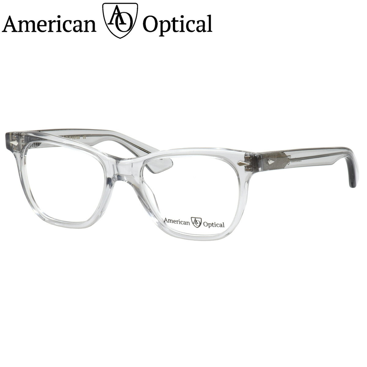 楽天メガネ・サングラスのThat’sアメリカンオプティカル Saratoga-F グレークリスタル C5 52 メガネ American Optical AO サラトガ 復刻 メンズ レディース