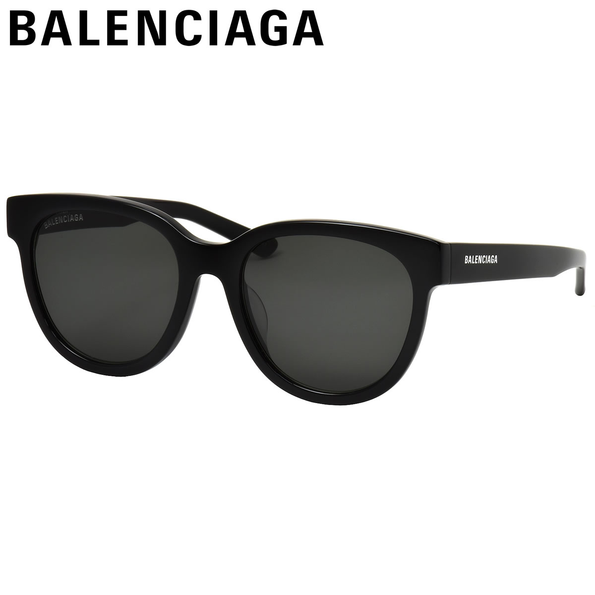 【バレンシアガ 正規販売認定店】 サングラス BB0077SK 001 54 BALENCIAGA BB シンプル ストリート 黒 イタリア製 made in Italy メンズ レディース