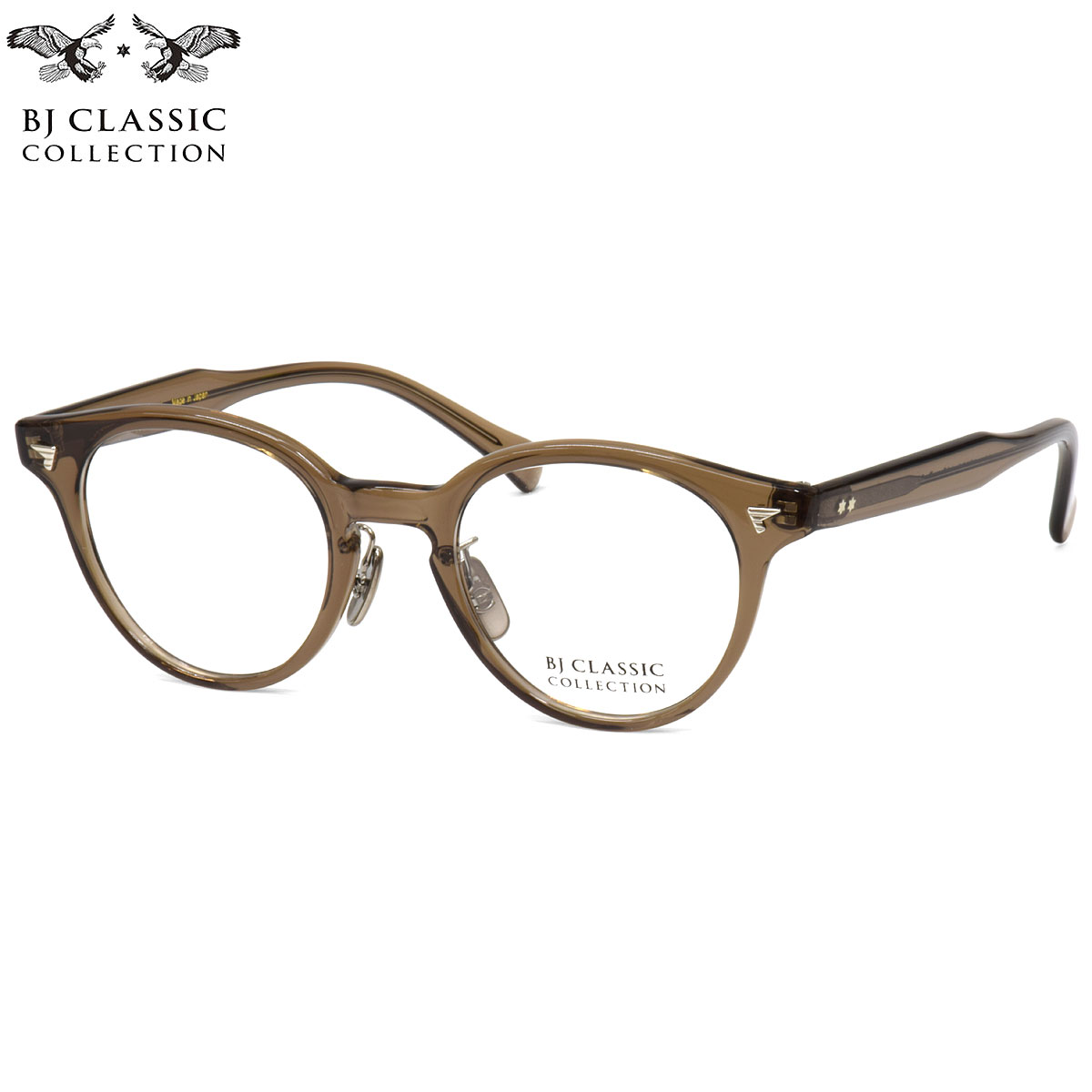 BJ CLASSIC COLLECTION P-572MP 135 47 メガネ BJクラシックコレクション CELLULOID ブラウン 日本製 国産 メイドインジャパン メンズ レディース