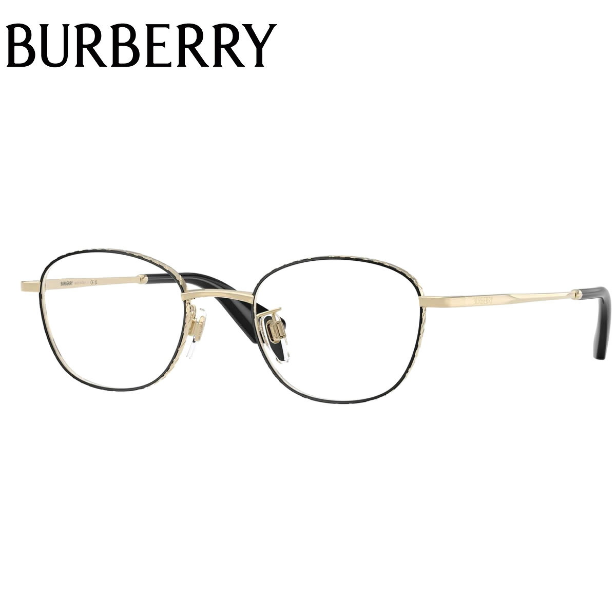 乐天商城 - バーバリー BE1403D 1326 48 メガネ BURBERRY ボスリントン 小さめ 小ぶり MADE IN ITALY メンズ レディース [26N1BU]