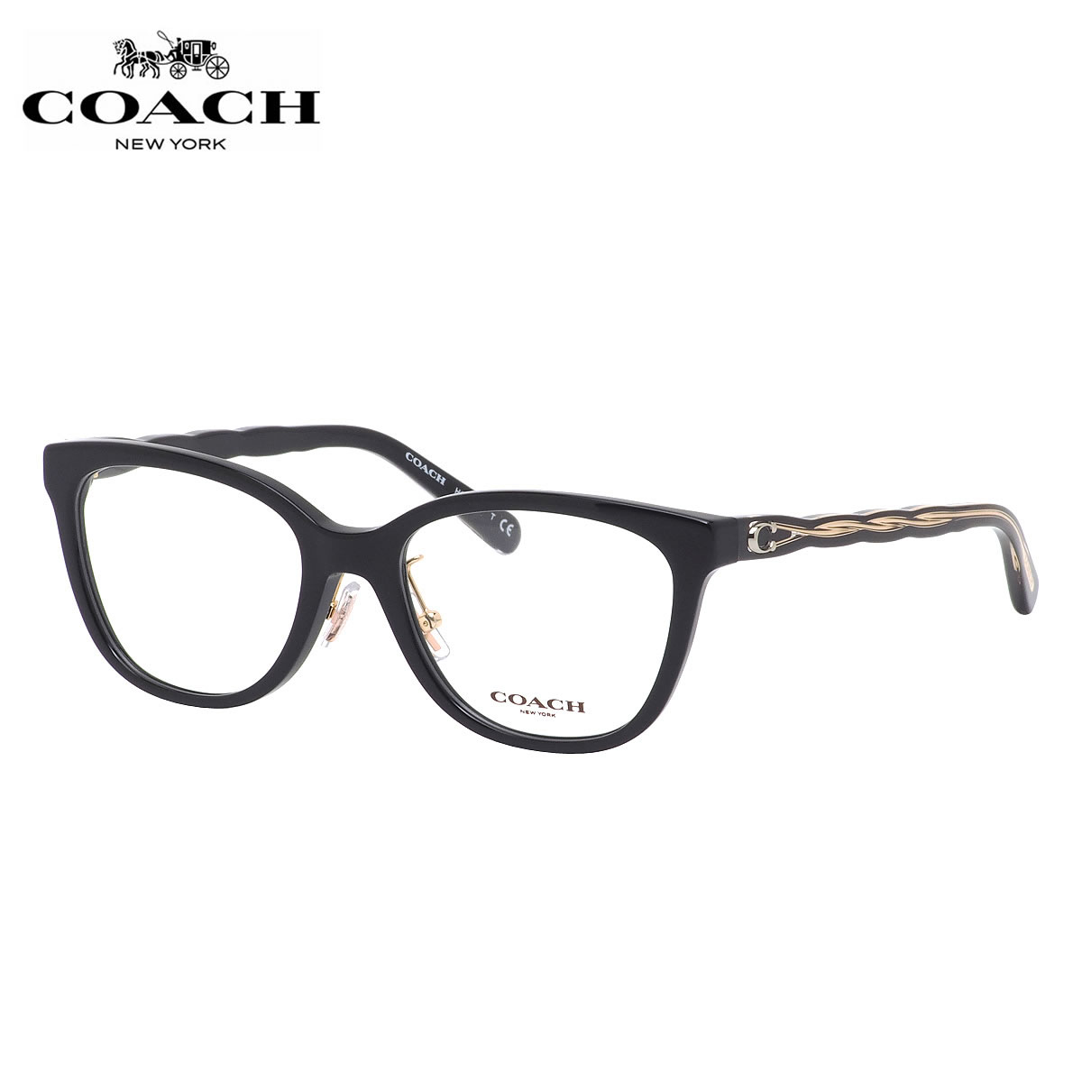 Other - コーチ HC6186F 5002 53 メガネ COACH 黒縁 くろぶち フォックス キャッツアイ メンズ レディース