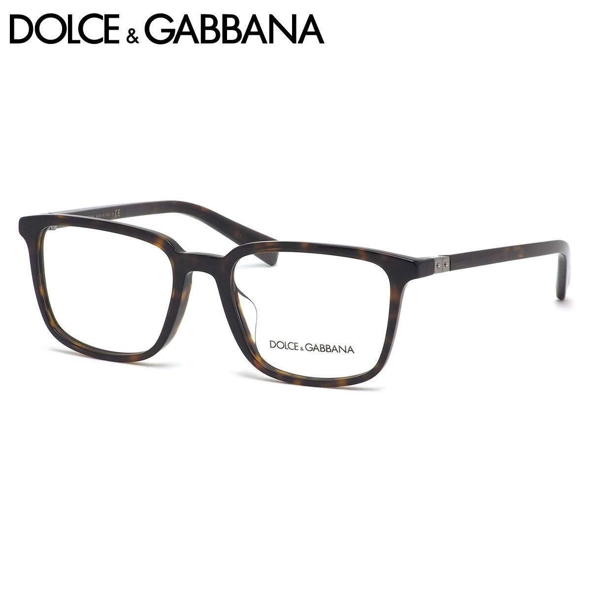 ドルチェ＆ガッバーナ DOLCE&GABBANA メガネ DG3304F 502 54サイズ D&G スクエア べっ甲 デミ 茶色 フルフィット 近視 乱視 遠視 老眼 メンズ レディース