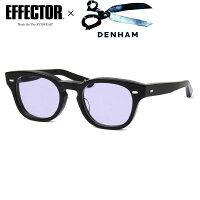 エフェクター DENHAM 1 BK 51サイズ クリア サングラス EFFECTOR × DENHAM THE JEANMAKER デンハム 日本製 メンズ レディース