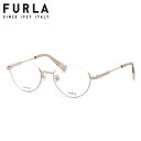 フルラ VFU797J 08NE 50 メガネ FURLA アンダーリム 逆ナイロール レディース