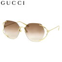 グッチ 【グッチ 正規販売認定店】グッチ サングラス GG0651S 003 59 GUCCI インターロッキングロゴ GG フォーク型テンプル エナメル ふちなし 六角形 日本製 レディース ツーポイント リムレス