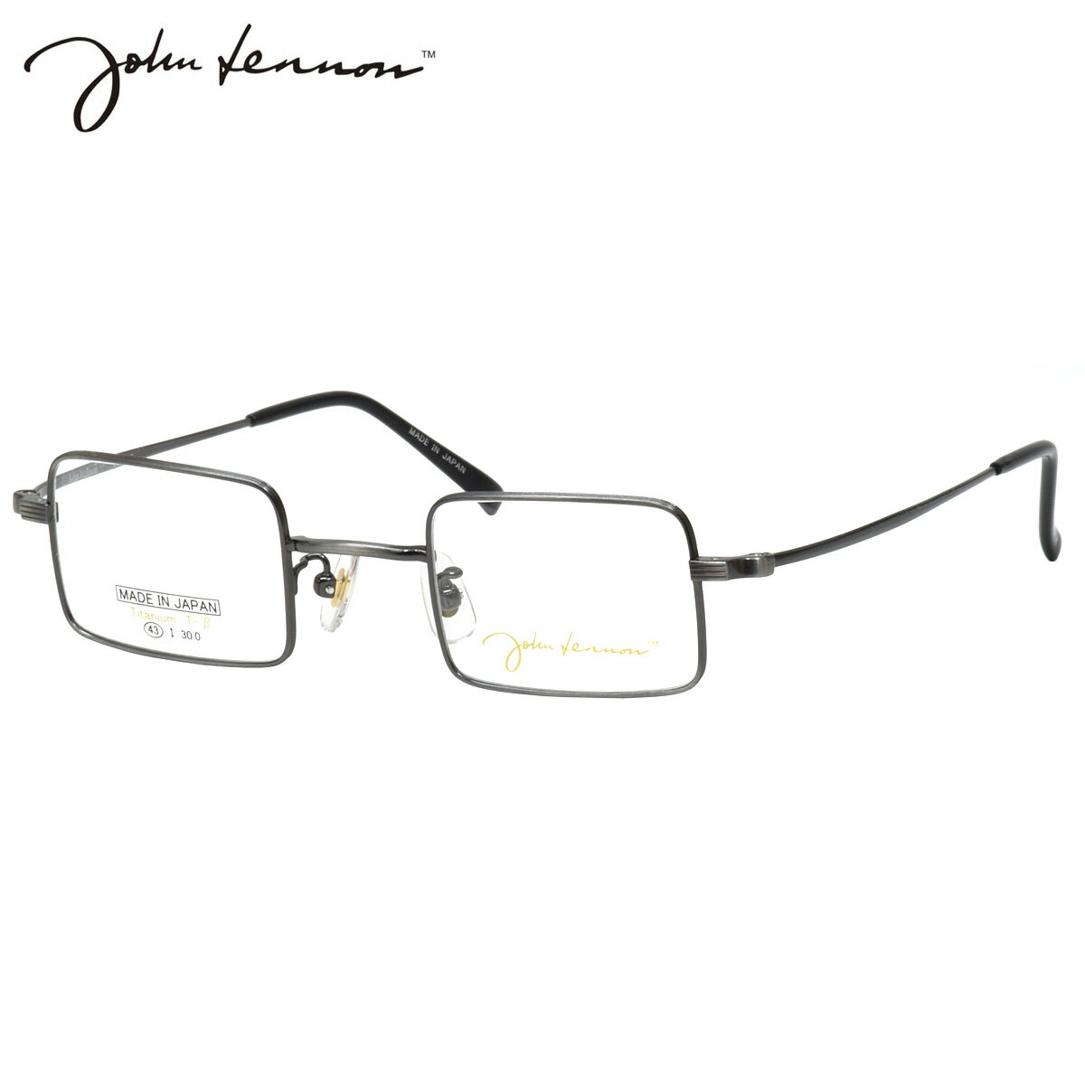 ジョンレノン JL-1116 4 43 メガネ John Lennon チタン βチタン 四角 長方形 日本製 国産 ビートルズ オノヨーコ メンズ レディース