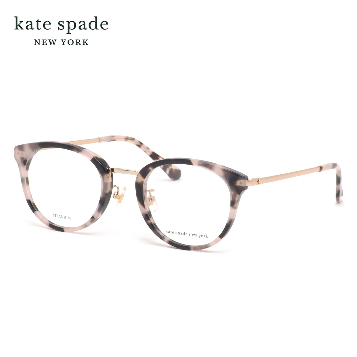 ケイトスペード IRMA/F HT8 49 メガネ kate spade おしゃれ クラシカル 軽量 軽い コンビネーション レディース