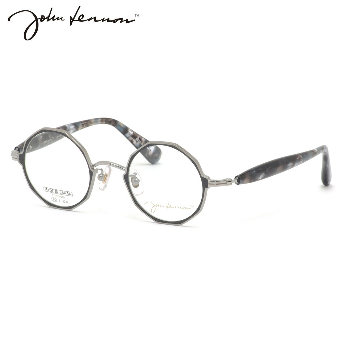 ジョンレノン JL-P308 2 44 メガネ John Lennon プレミアム デカゴン 10角形 日本製 国産 ビートルズ オノヨーコ 丸眼鏡 メンズ レディース