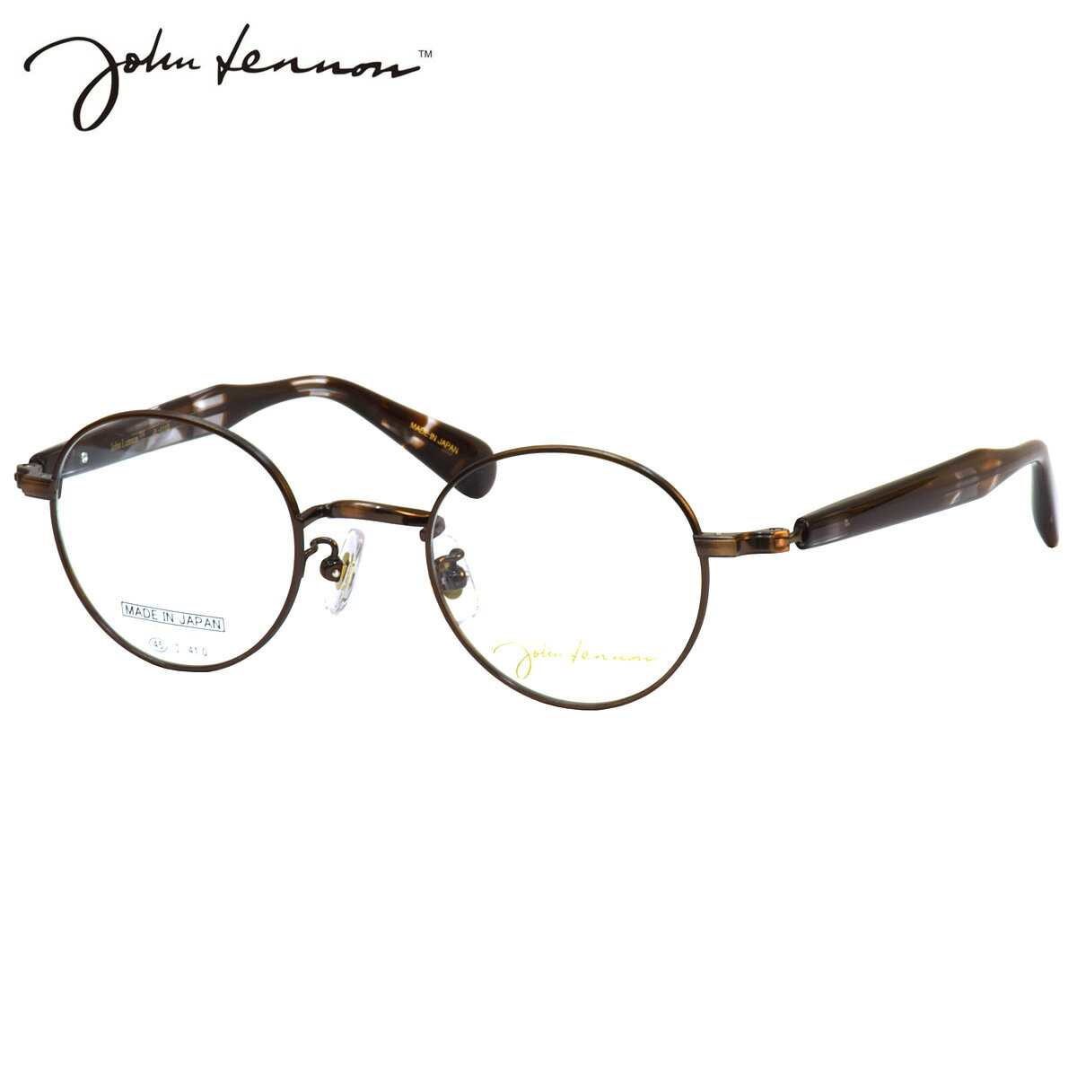 樂天商城 - ジョンレノン JL-1110 2 45 メガネ John Lennon チタン βチタン ブロンズ 日本製 国産 メンズ レディース