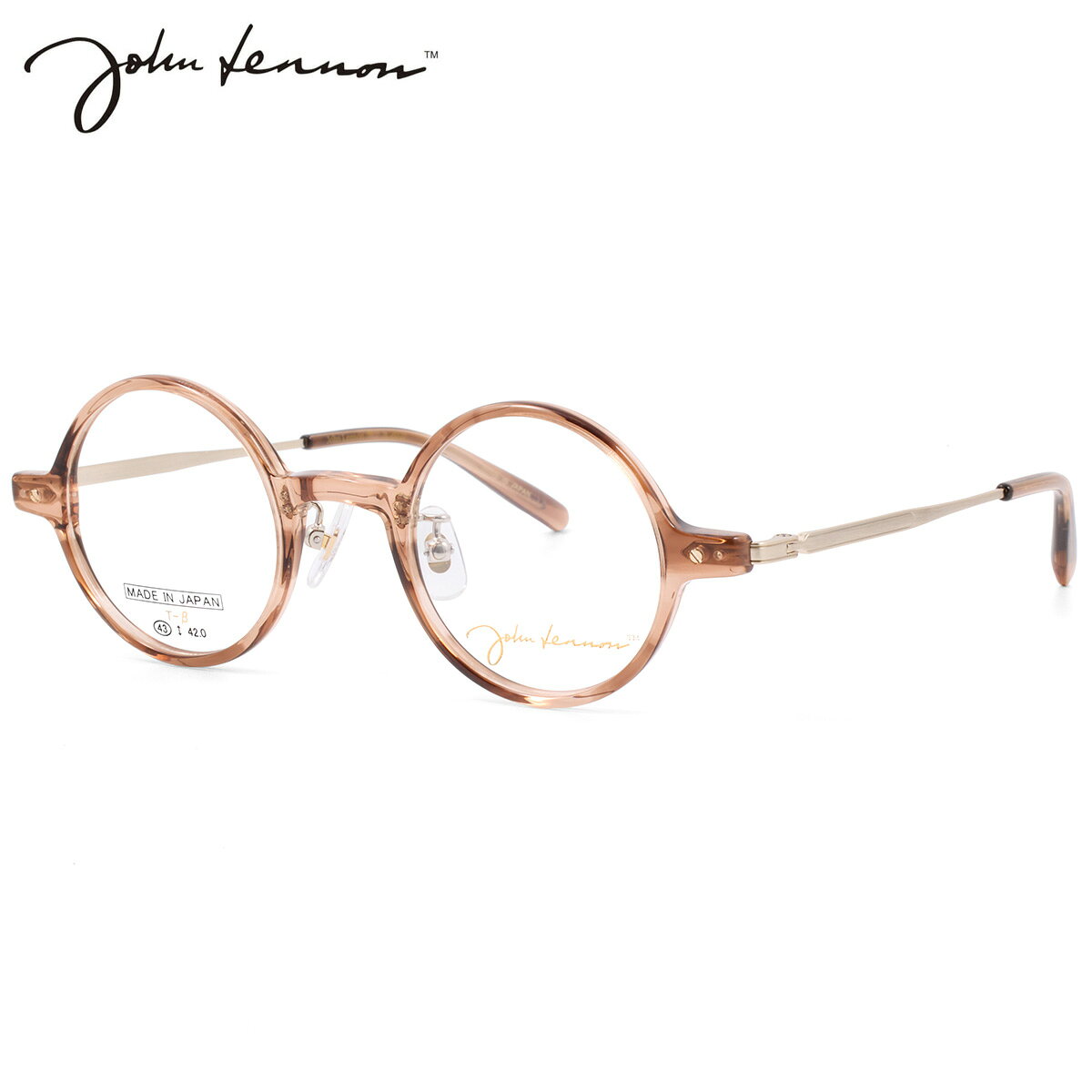 ジョンレノン JL-6022 4 43 メガネ John Lennon ビートルズ オノヨーコ 日本製 国産 メンズ レディース
