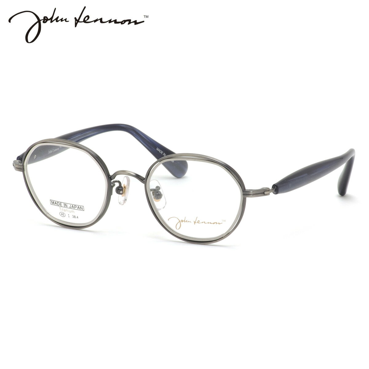 ジョンレノン JL-P310 4 46 メガネ John Lennon プレミアム 日本製 国産 ビートルズ オノヨーコ 丸眼鏡 メンズ レディース