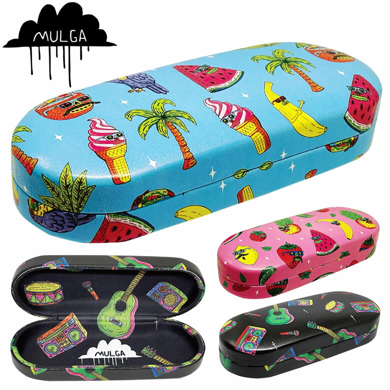 【メール便:1個まで】 転写ケース MULGA モルガ ハードケース A-141 メガネケース MULGA THE ARTIST 丈夫 頑丈 お洒落 おしゃれ ...