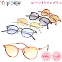 トリプルーペ TRIPLOUPE ルーペ サングラス メガネ型ルーペ リーディンググラス 拡大鏡 ブルーライト 青色光 UVカット 紫外線カット スマホ PC ...