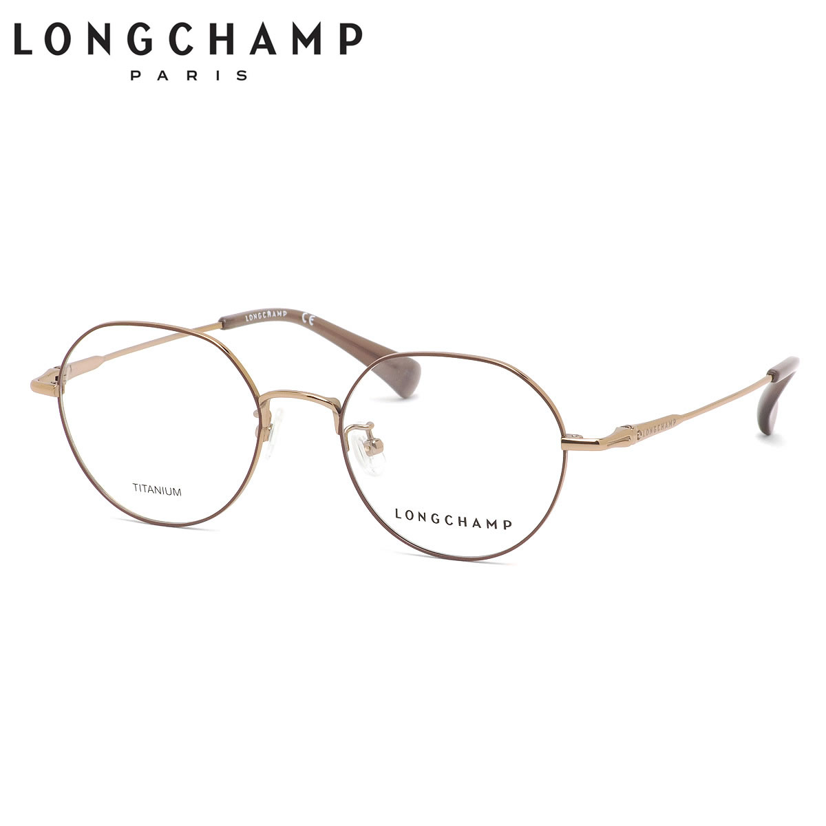 ロンシャン LO2511J 738 48 メガネ LONGCHAMP チタン ロゾコレクション 一体型ヒンジ クラウンパント かわいい おしゃれ レディース