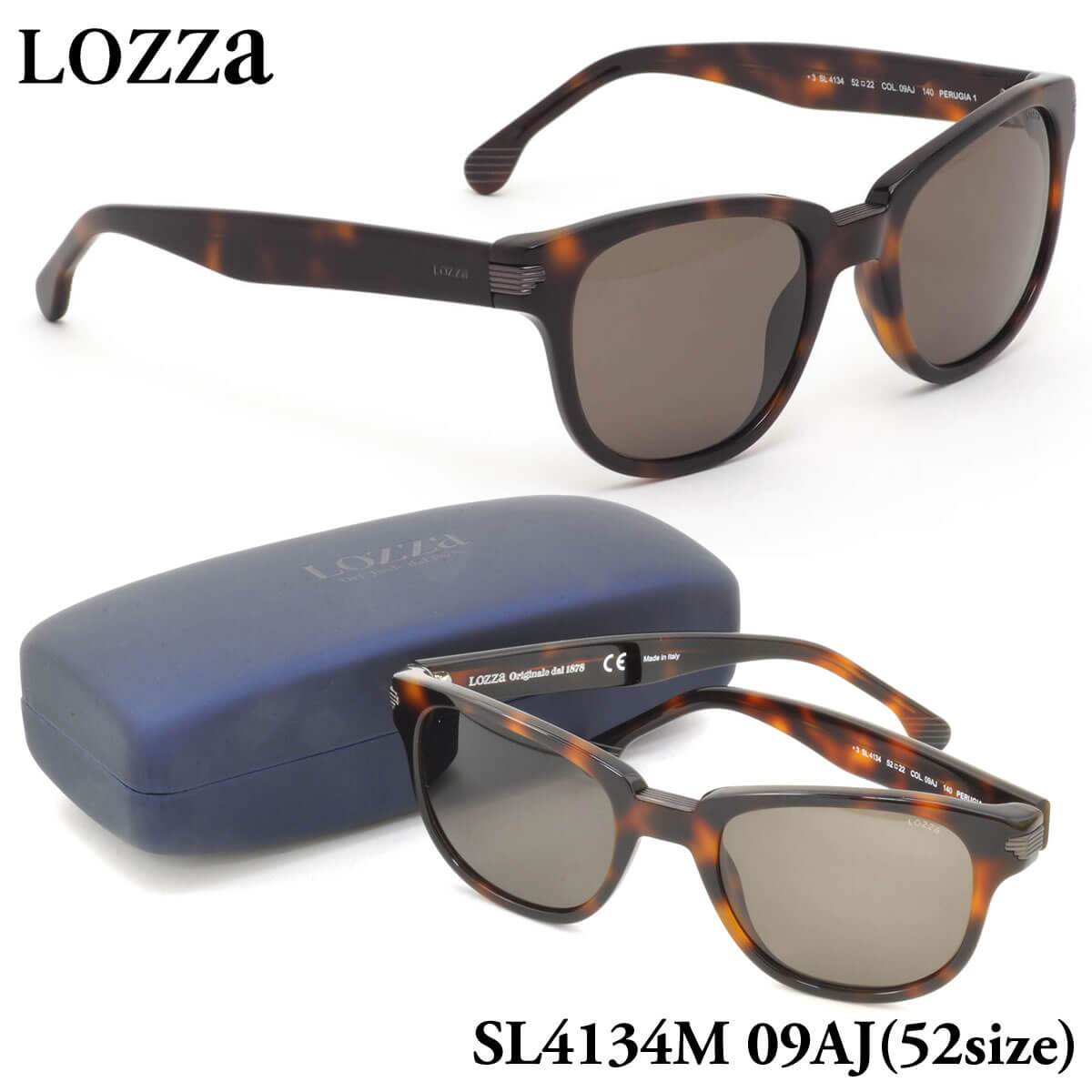 ロッツァ LOZZA サングラス SL4134M 09AJ 52サイズ PERUGIA 1 LOZZA メンズ レディース