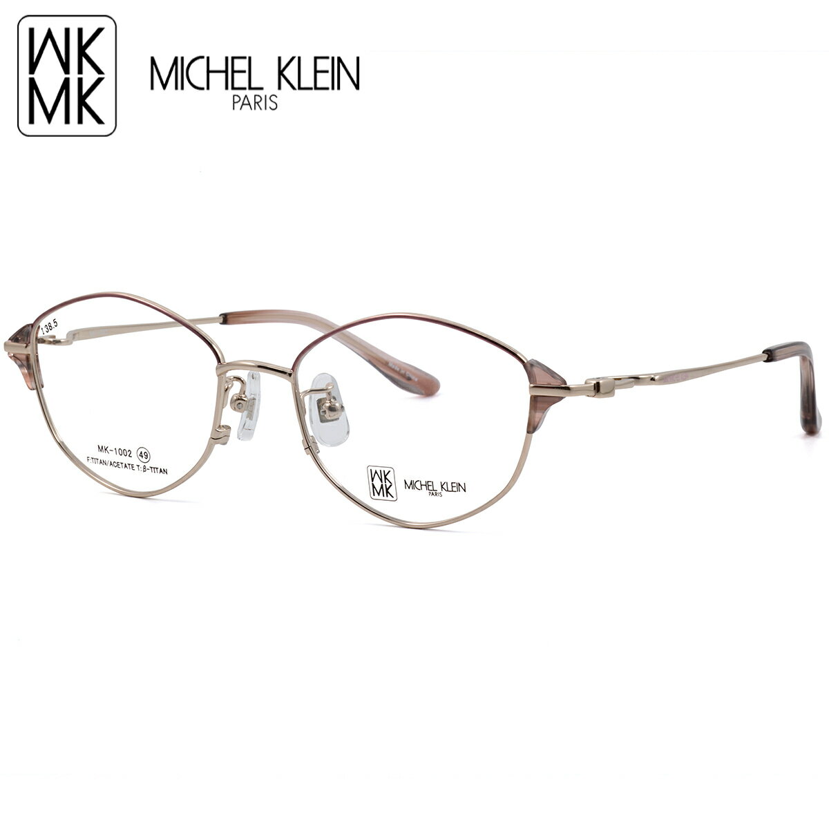 乐天商城 - ミッシェルクラン MK-1002 1 49 メガネ MICHEL KLEIN MK レディース