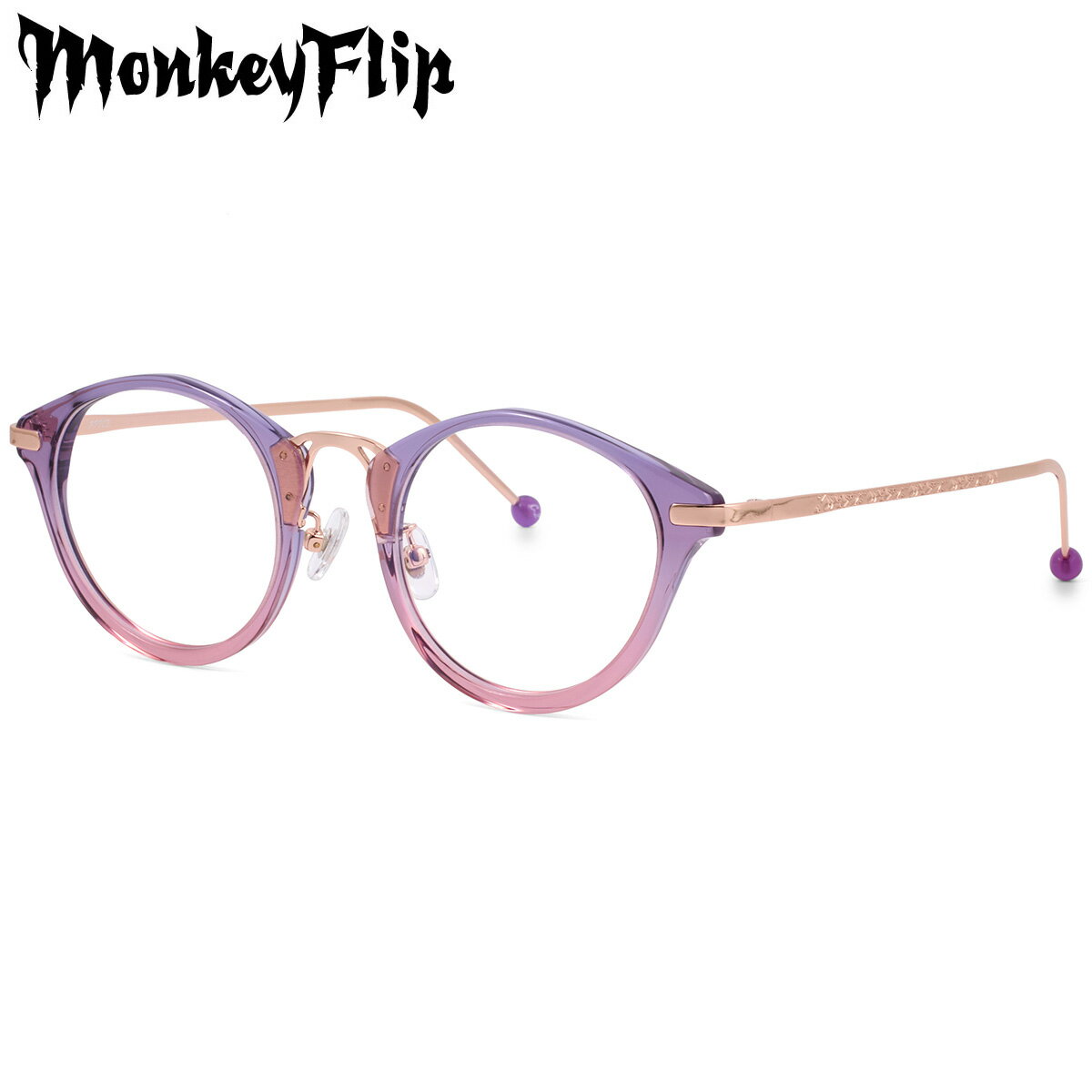 OAKLEY - モンキーフリップ APPLE C2 50 メガネ Monkey Flip MonkeyFlip Screech アップル リンゴ パープル メンズ レディース