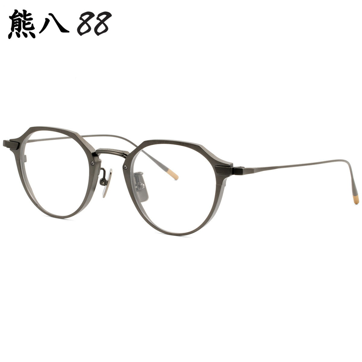 乐天商城 - 熊八88 NP-102 4 46 メガネ クマハチハチジュウハチ 鯖江 日本製 国産 メイドインジャパン メンズ レディース