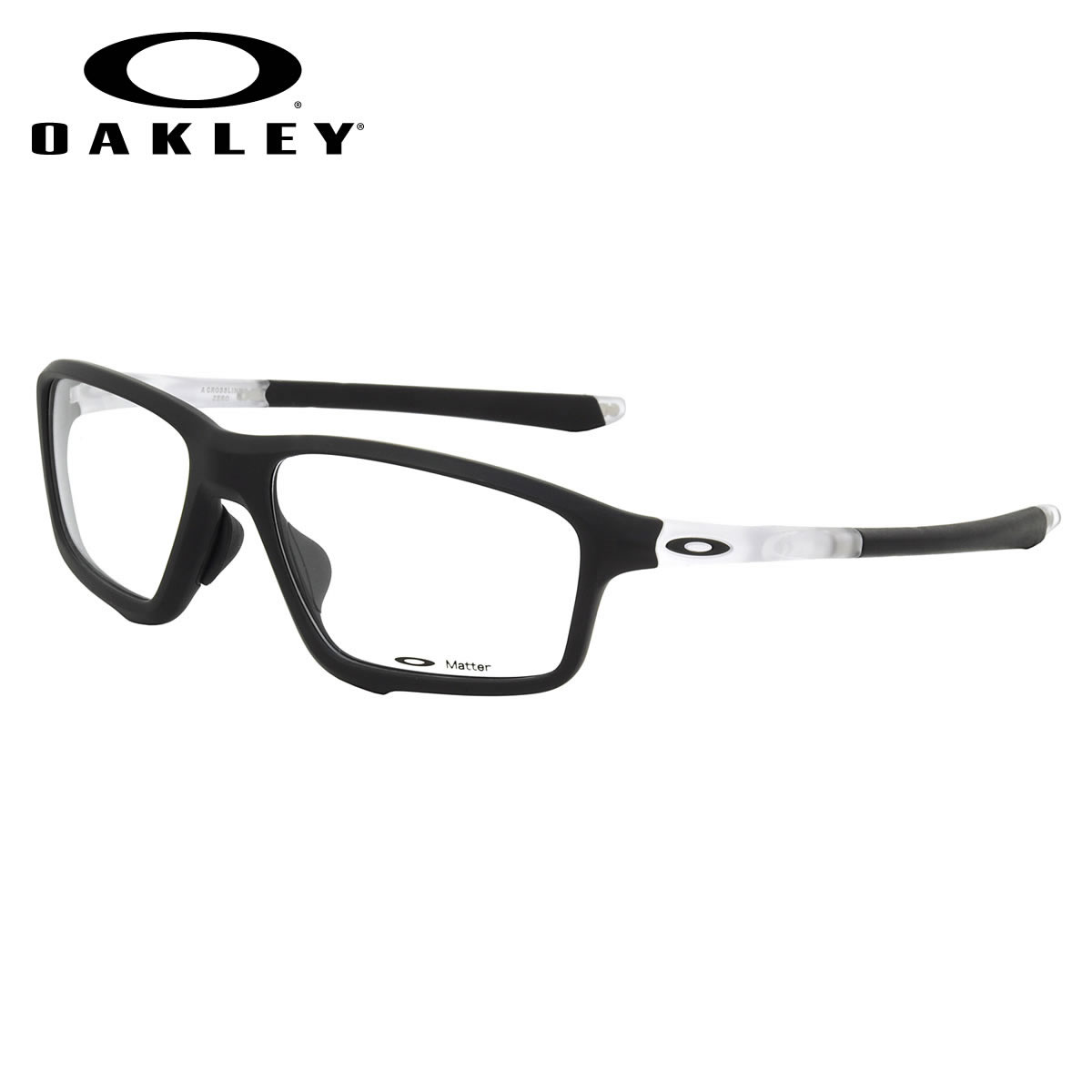 楽天メガネ・サングラスのThat’sOAKLEY オークリー メガネ OX8080-0358 CROSSLINK ZERO ASIA FIT Matte Black CROSSLINKZERO クロスリンクゼロ アジアフィット スポーツ オークリー OAKLEY メンズ レディース