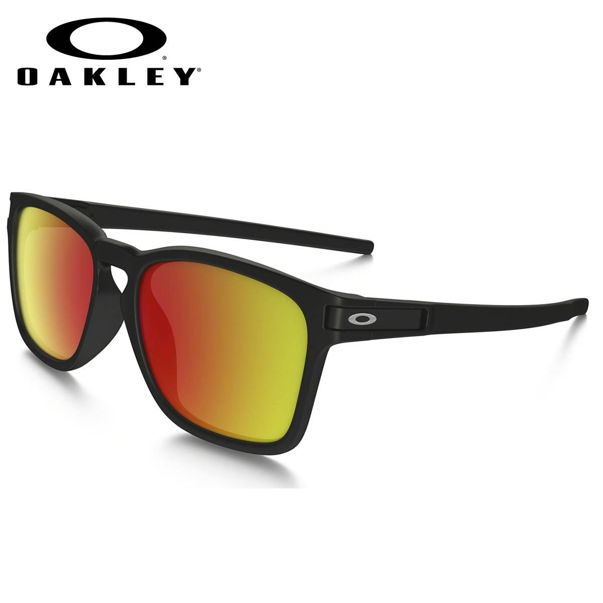 オークリー サングラス ラッチ スクエア OAKLEY OO9358-03 LATCH SQUARE ASIA FIT Matte Black / Ruby Iridium オークレー アジアンフィット ミラー メンズ レディース