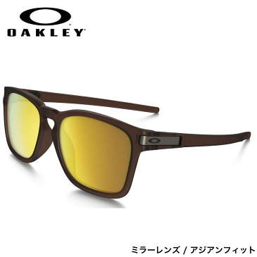 オークリー サングラス ラッチ スクエア OAKLEY OO9358-05 LATCH SQUARE ASIA FIT Matte Root Beer / 24k Iridium オークレー アジアンフィット ミラー メンズ レディース