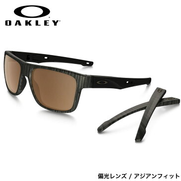 期間限定30%OFF オークリー 偏光サングラス クロスレンジ プリズムタングステンポラライズド ウッドグレイン OAKLEY OO9371-06 CROSSRANGE ASIA FIT Wood Grain / Prizm Tungsten Polarized オークレー アジアンフィット 偏光レンズ ミラー メンズ レディース