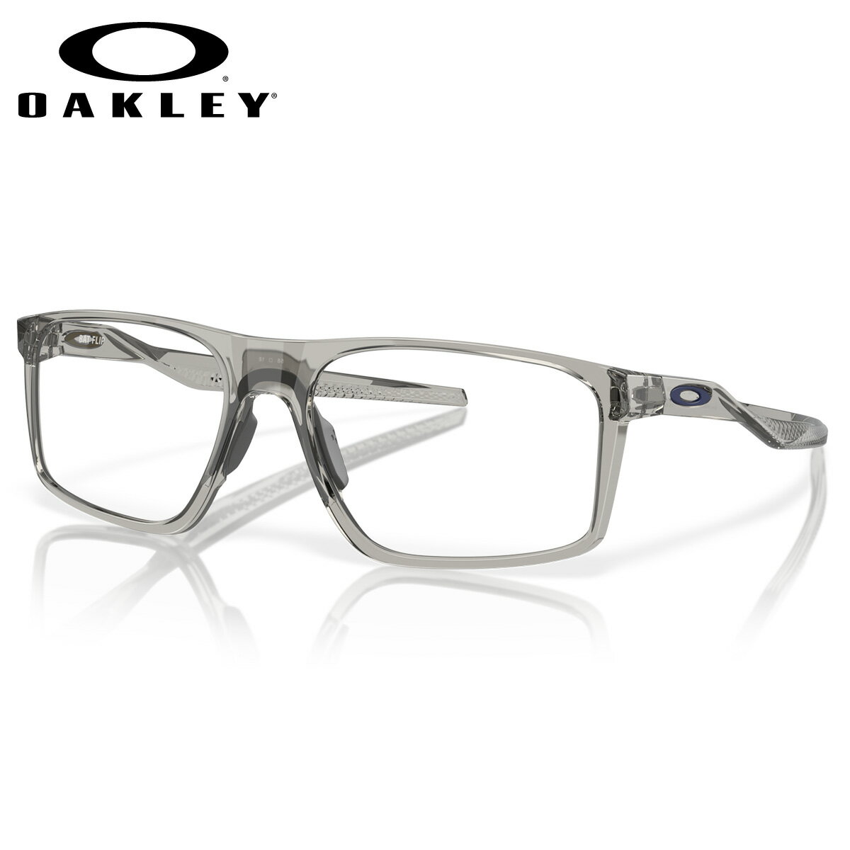 オークリー OX8183-02-56 メガネ OAKLEY バットフリップ BAT FLIP Clear Grey Shadow ラージサイズ ビッグサイズ キングサイズ 大きめ ワイド メンズ レディース