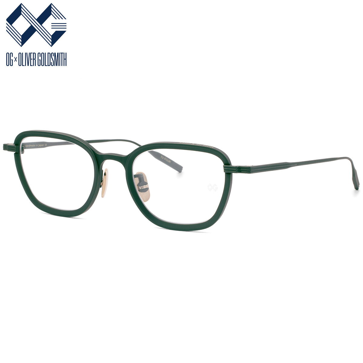オージー・バイ・オリバー・ゴールドスミス TV FOUR M.GREEN 48 メガネ OG×OLIVER GOLDSMITH 日本製 国産 made in japan メンズ レディース