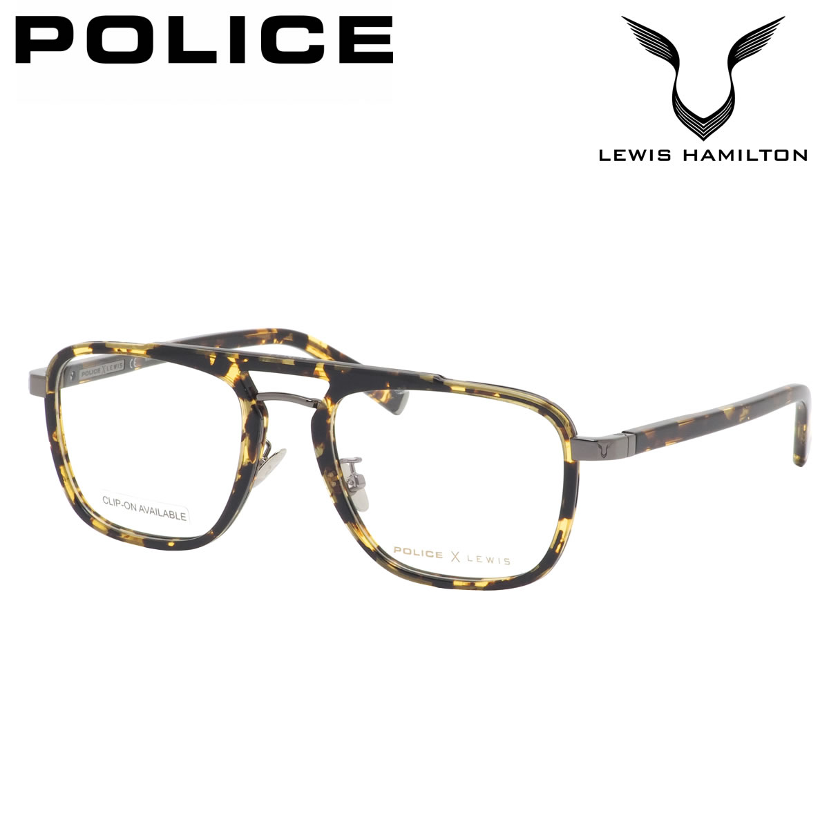 ポリス メガネ VPLB30M 0568 53 POLICE X LEWIS HAMILTON ルイス・ハミルトン LEWIS14 made in Italy メンズ レディース